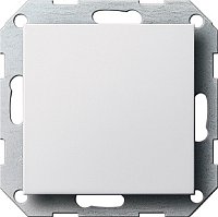 Заглушка без рамки Gira System55 1-м. белый матовый